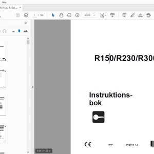 Ditch Witch R150/R230/R300 Instruktionsbok 053-1206 PDF