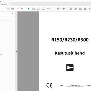 Ditch Witch R150/R230/R300 Kasutusjuhend 053-3287 PDF