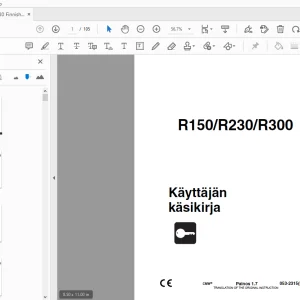 Ditch Witch R150/R230/R300 Käyttäjän käsikirja 053-2315 PDF