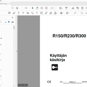 Ditch Witch R150/R230/R300 Käyttäjän käsikirja 053-2315 PDF
