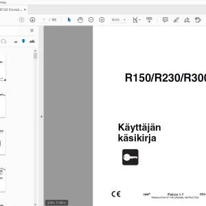Ditch Witch R150/R230/R300 Käyttäjän käsikirja 053-2315 PDF