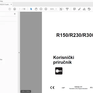 Ditch Witch R150/R230/R300 Korisnički priručnik 053-3065 PDF