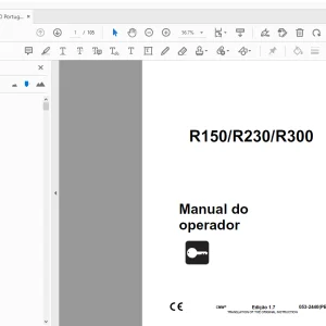 Ditch Witch R150/R230/R300 Manual do operador 053-2440 PDF