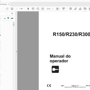 Ditch Witch R150/R230/R300 Manual do operador 053-2440 PDF