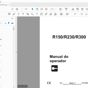 Ditch Witch R150/R230/R300 Manual do operador 053-2440 PDF