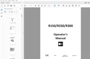 Ditch Witch R150/R230/R300 Operator’s Manual 053-1173 PDF