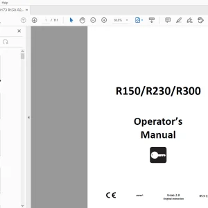 Ditch Witch R150/R230/R300 Operator’s Manual 053-1173 PDF