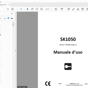 Ditch Witch SK1050 Yanmar 3TNV88C (Stage V) Manuale d’uso 053-3256 PDF