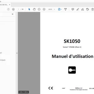 Ditch Witch SK1050 Yanmar 3TNV88C (Phase V) Manuel d'utilisation PDF