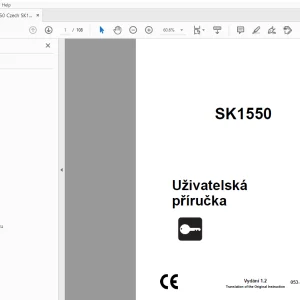 Ditch Witch SK1550 Uživatelská příručka 053-3142 PDF