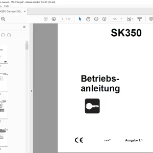 Ditch Witch SK350 Betriebsanleitung 053-1164 PDF