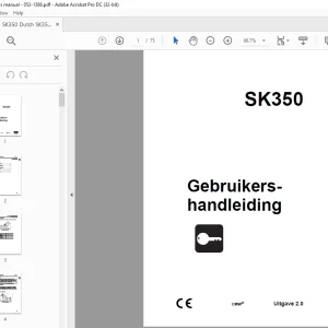 Ditch Witch SK350 Gebruikershandleiding 053-1386 PDF