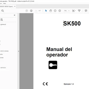Ditch Witch SK350 Manual del operador 736-018 PDF