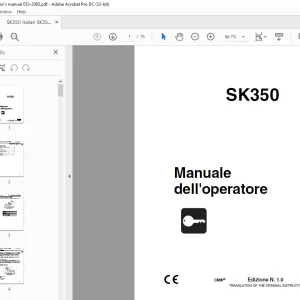 Ditch Witch SK350 Manuale dell'operatore 053-2085 PDF