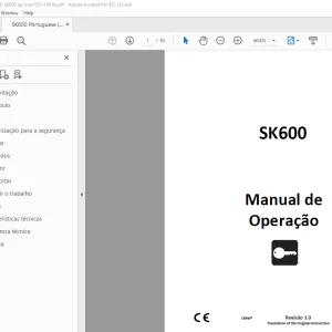 Ditch Witch SK600 Manual de Operação 053-10018 PDF