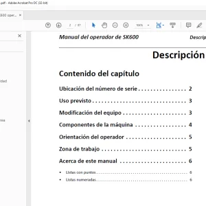 Ditch Witch SK600 Manual del operador 053-3163 PDF