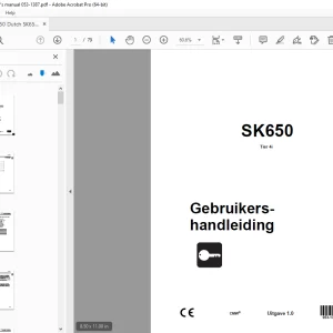 Ditch Witch SK650 Tier 4i Gebruikershandleiding 053-1387 PDF