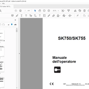 Ditch Witch SK750/SK755 Manuale dell'operatore 053-2637 PDF