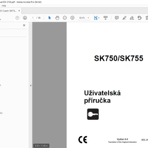 Ditch Witch SK750/SK755 Uživatelská příručka 053-3136 PDF