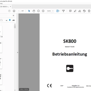 Ditch Witch SK800 Kubota D1105 Betriebsanleitung 053-3126 PDF