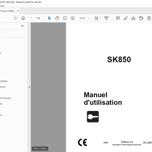 Ditch Witch SK850 Manuel d'utilisation 053-2801 PDF