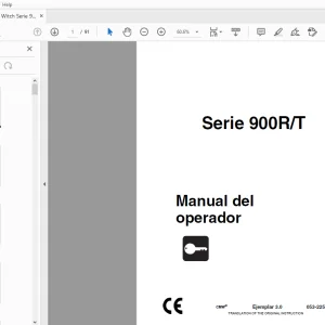 Ditch Witch Serie 900R/T Manual del operador 053-2257 PDF