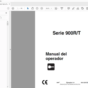 Ditch Witch Serie 900R/T Manual del operador 053-2257 PDF