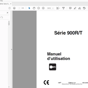 Ditch Witch Série 900R/T Manuel d'utilisation 053-2303 PDF