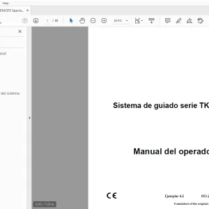 Ditch Witch Sistema de guiado serie TK Manual del operador 053-2615 PDF