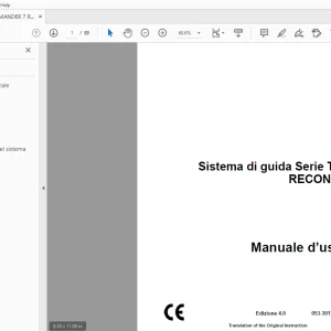 Ditch Witch Sistema di guida Serie TK RECON Manuale d’uso PDF