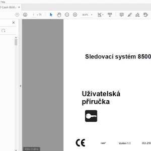 Ditch Witch Sledovací systém 8500 Uživatelská příručka 053-2558 PDF