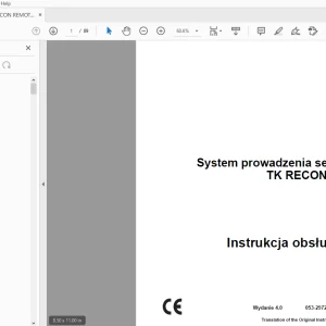 Ditch Witch System prowadzenia serii TK RECON Instrukcja obsługi PDF