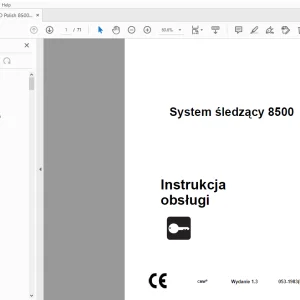 Ditch Witch System śledzący 8500 Instrukcja obsługi 053-1983 PDF