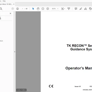 Ditch Witch TK RECON Series Guidance System Operator’s Manual PDF