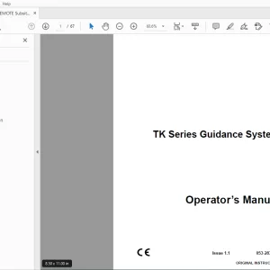 Ditch Witch TK Series Guidance System Operator’s Manual 053-2832 PDF