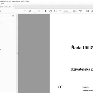 Ditch Witch UTG-RX Řada UtiliGuard® Uživatelská příručka 053-2782 PDF
