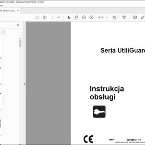 Ditch Witch UTG-RX Seria UtiliGuard™ Instrukcja obsługi 053-2638 PDF
