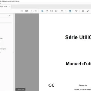 Ditch Witch UTG-RX Série UtiliGuard® Manuel d’utilisation 053-2644(F) PDF