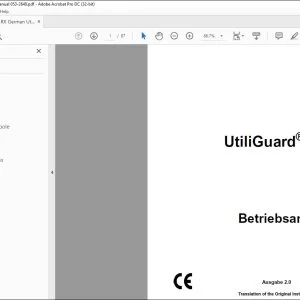 Ditch Witch UTG-RX UtiliGuard®-Serie Betriebsanleitung 053-2640(G) PDF