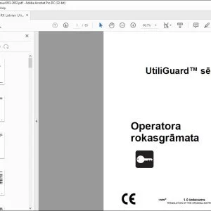 Ditch Witch UTG-RX UtiliGuard sērija Operatora rokasgrāmata 053-2652 PDF