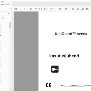 Ditch Witch UtiliGuard seeria kasutusjuhend 053-2642 (EST) PDF