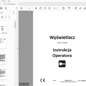 Ditch Witch Wyświetlacz JT/AT32 i JT/AT40 Instrukcja Operatora PDF