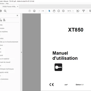 Ditch Witch XT850 Manuel d'utilisation 732-021 PDF