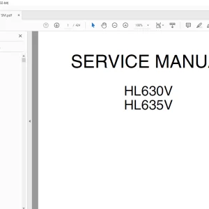 Hyundai HL630V HL635V Wheel Loader Service Manual 2023 - PDF DOWNLOAD