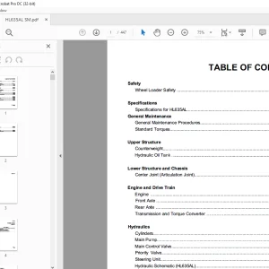 Hyundai HL635A Wheel Loader Service Manual 2023 - PDF DOWNLOAD