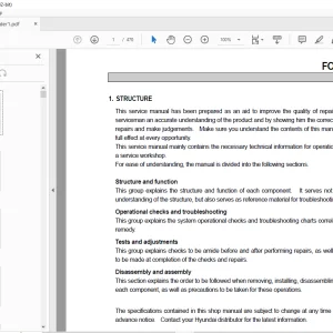 Hyundai HL720-3 Wheel Loader Service Manual 2023 - PDF DOWNLOAD