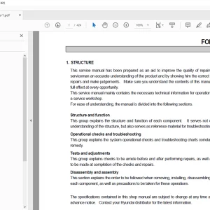 Hyundai HL750 Wheel Loader Service Manual 2023 - PDF DOWNLOAD