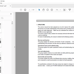 Hyundai HL780-3 Wheel Loader Service Manual 2023 - PDF DOWNLOAD
