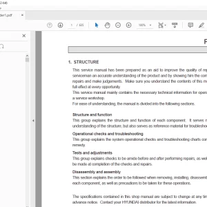 Hyundai HL780-3A Wheel Loader Service Manual 2023 - PDF DOWNLOAD