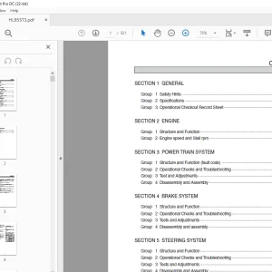 Hyundai HL955 T3 Wheel Loader Service Manual 2023 - PDF DOWNLOAD